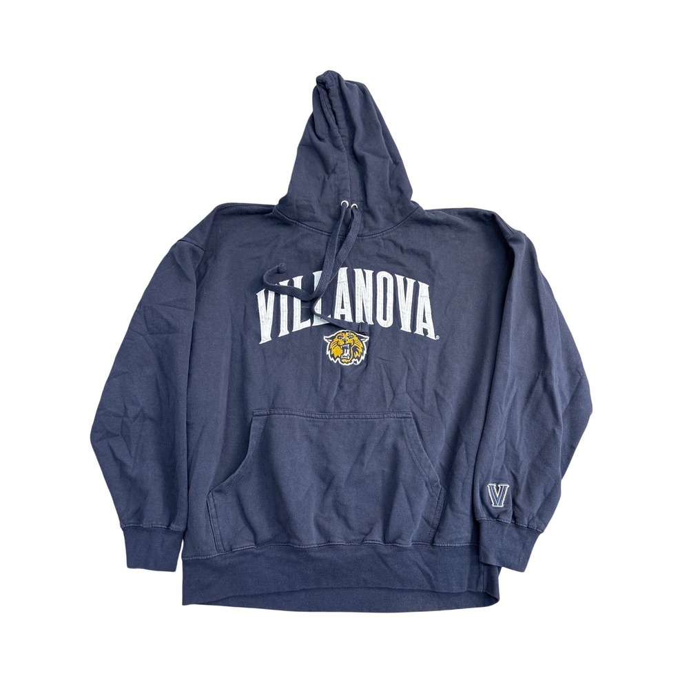 Old Varsity Brand Villanova Wildcats Hoodie Mens XL Navy Blue Pullover sweat
